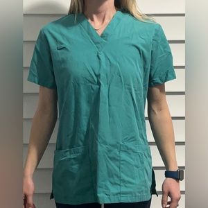 Turquoise scrub top